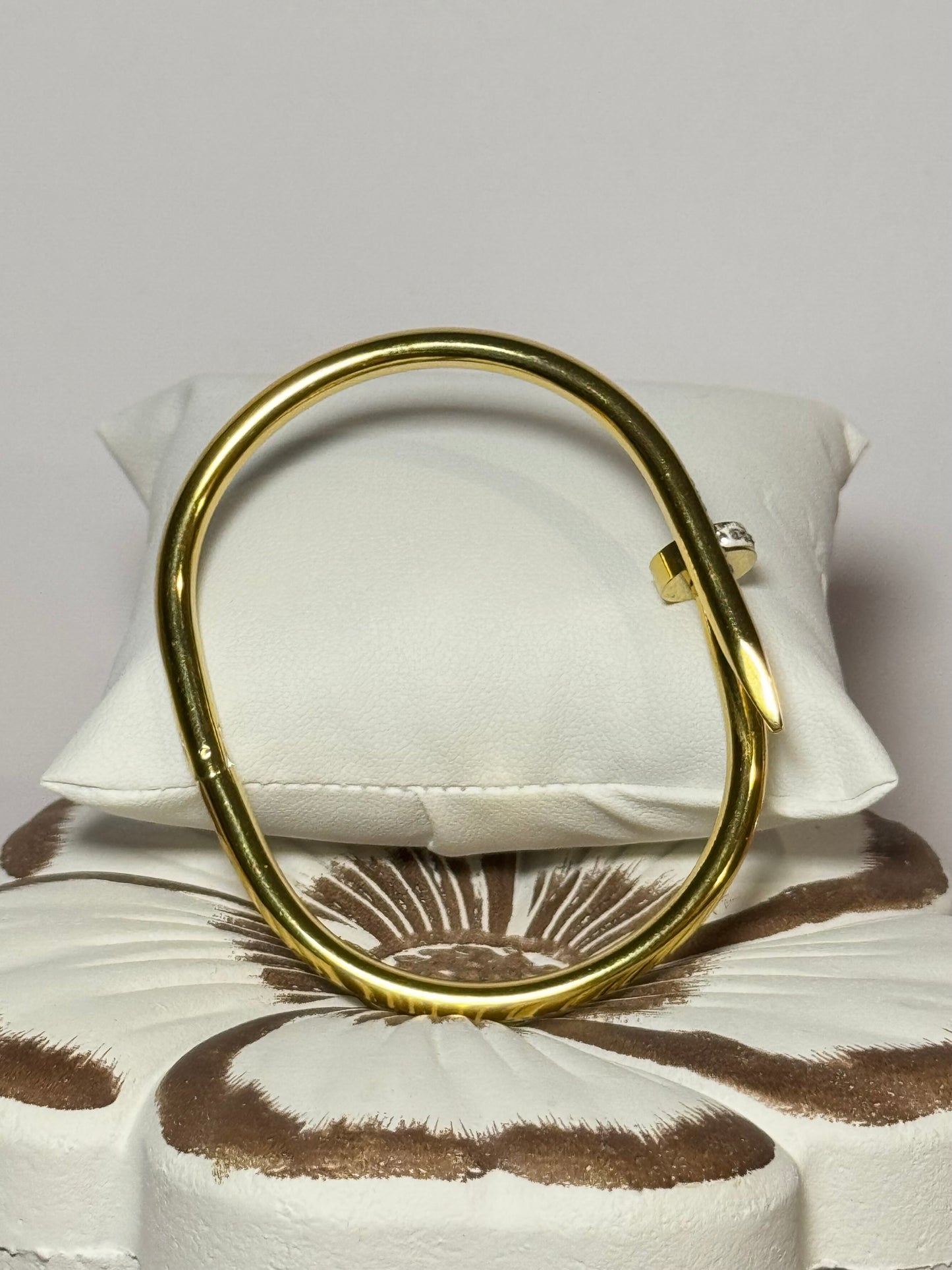 Luxury Nail Bangle Bracelet