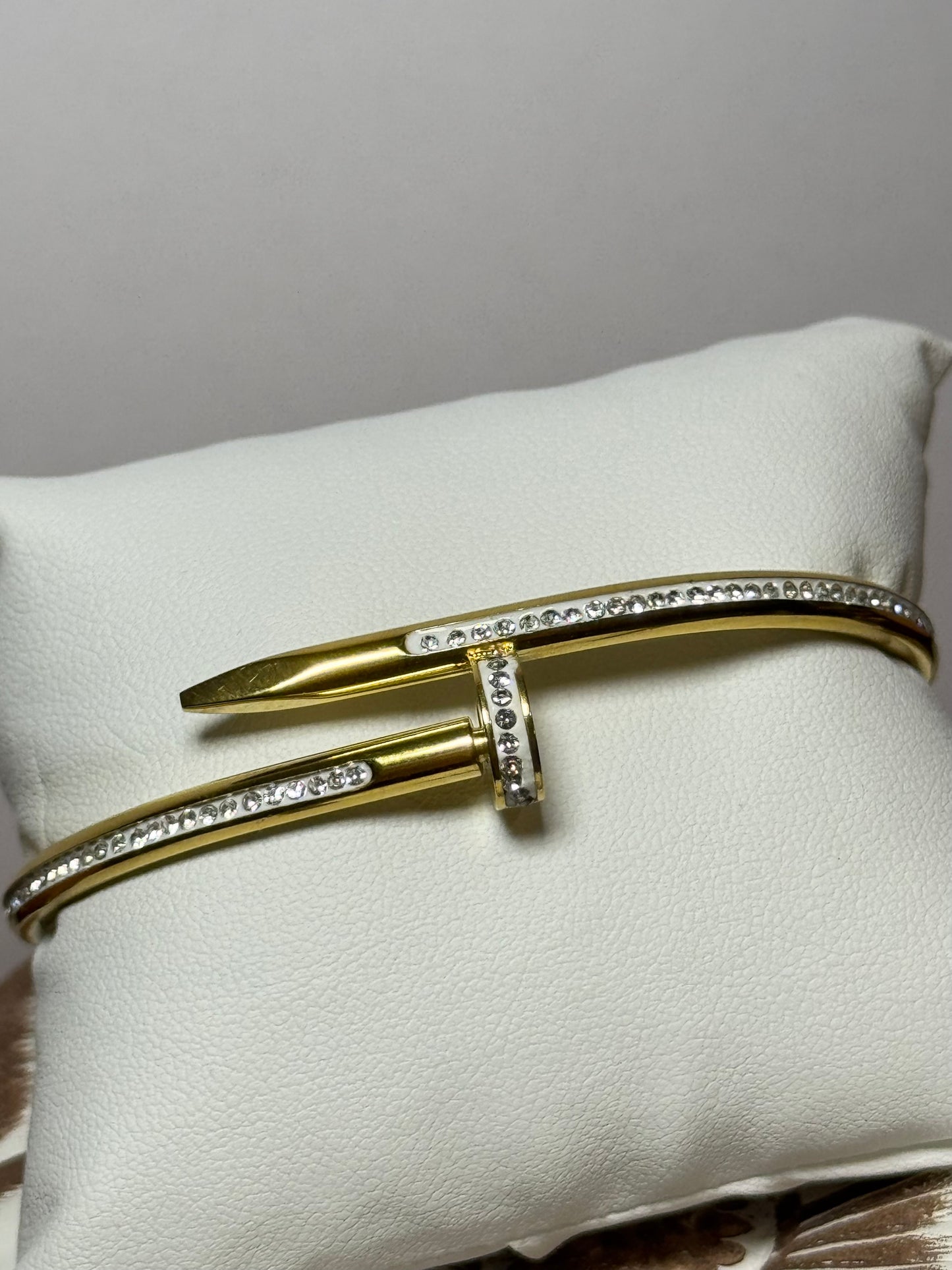 Luxury Nail Bangle Bracelet