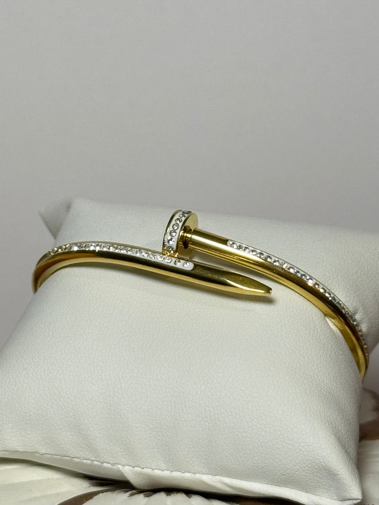 Luxury Nail Bangle Bracelet
