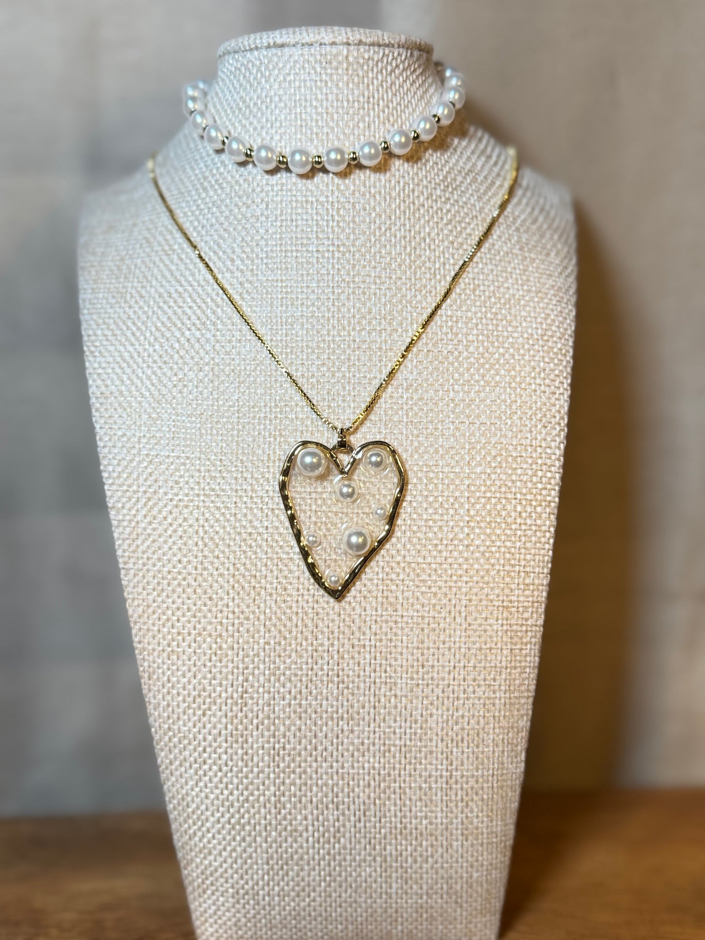 Heart of Pearls Necklace