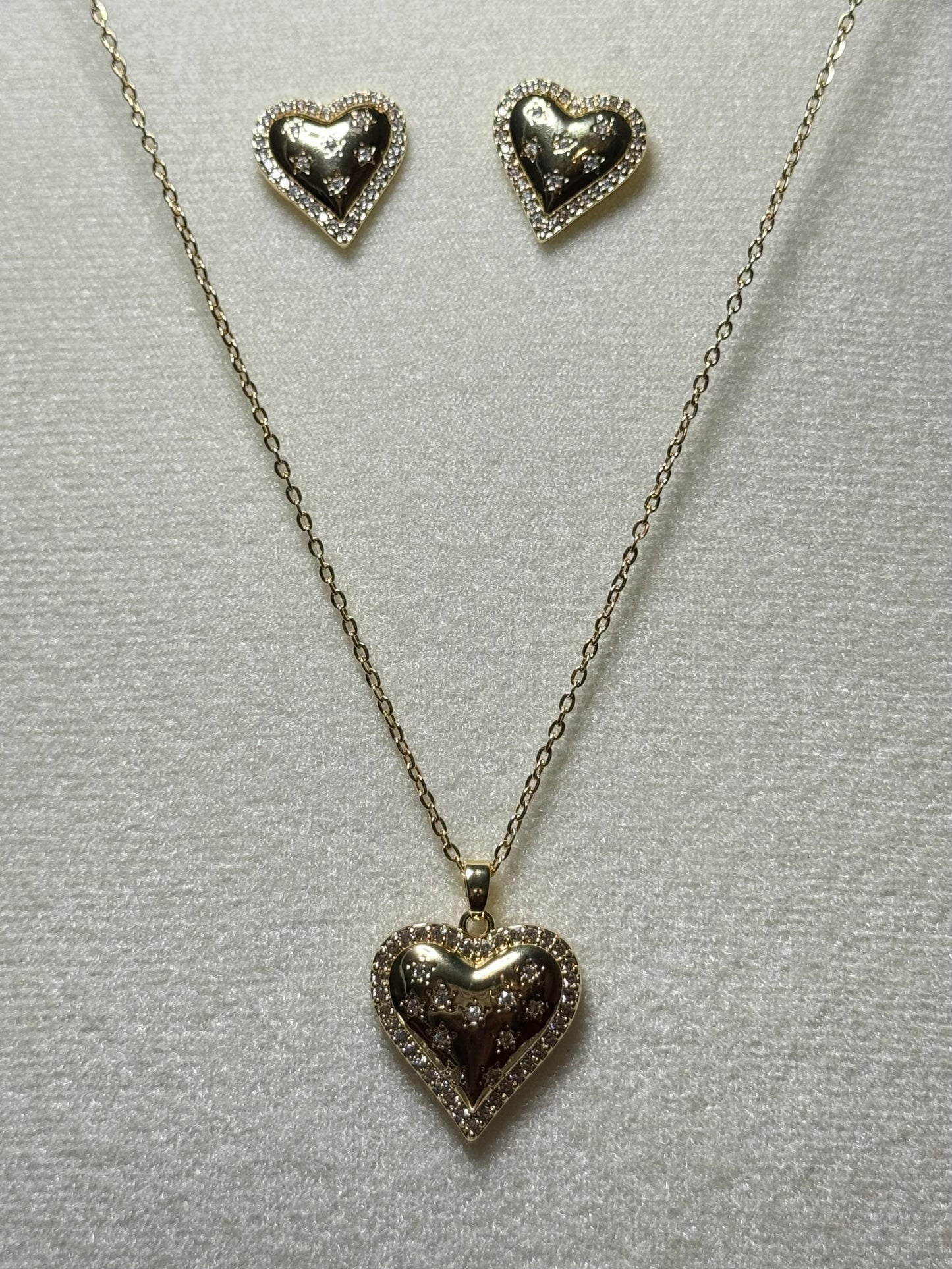 Elegant Heart Jewelry Set