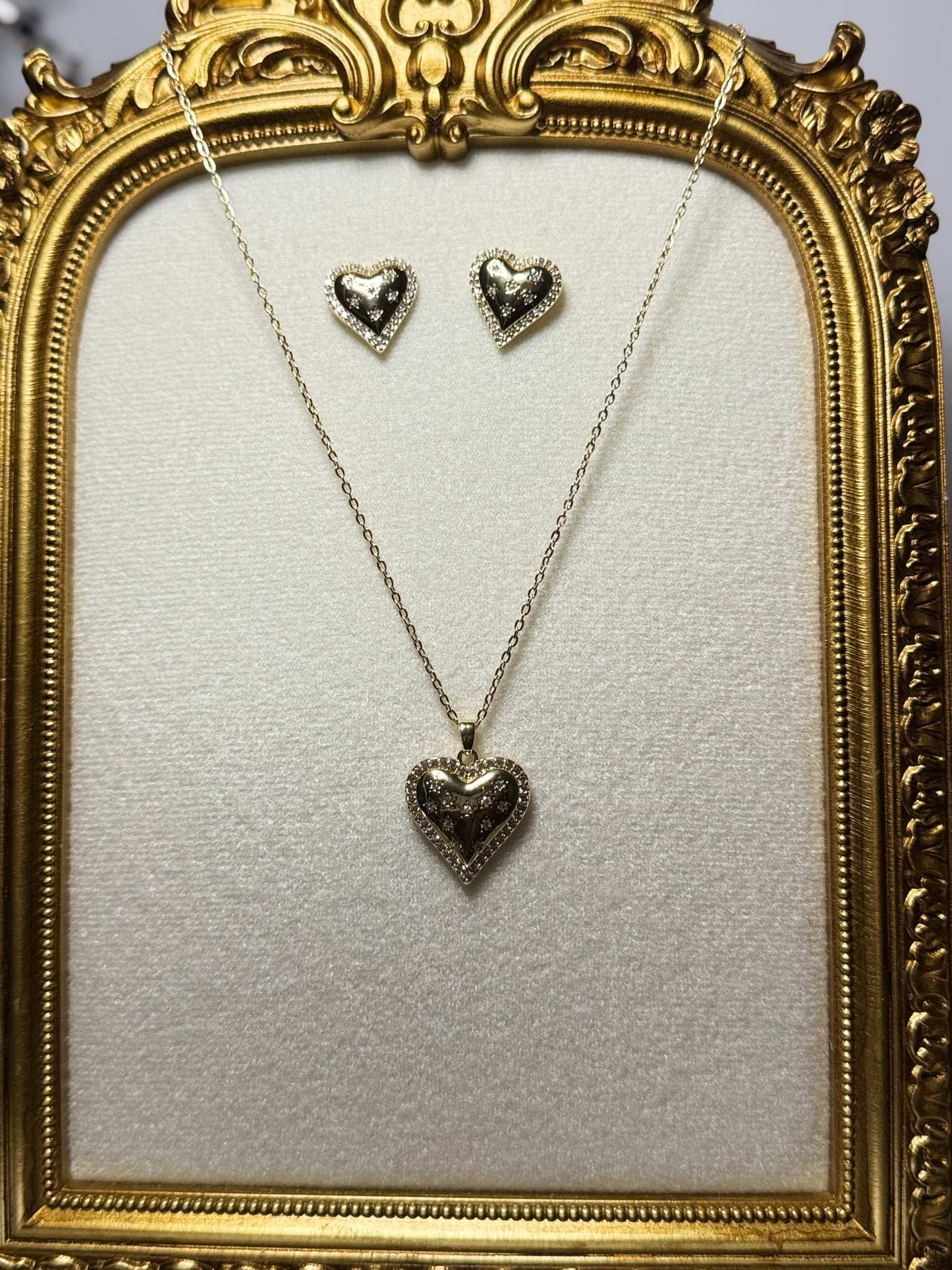 Elegant Heart Jewelry Set