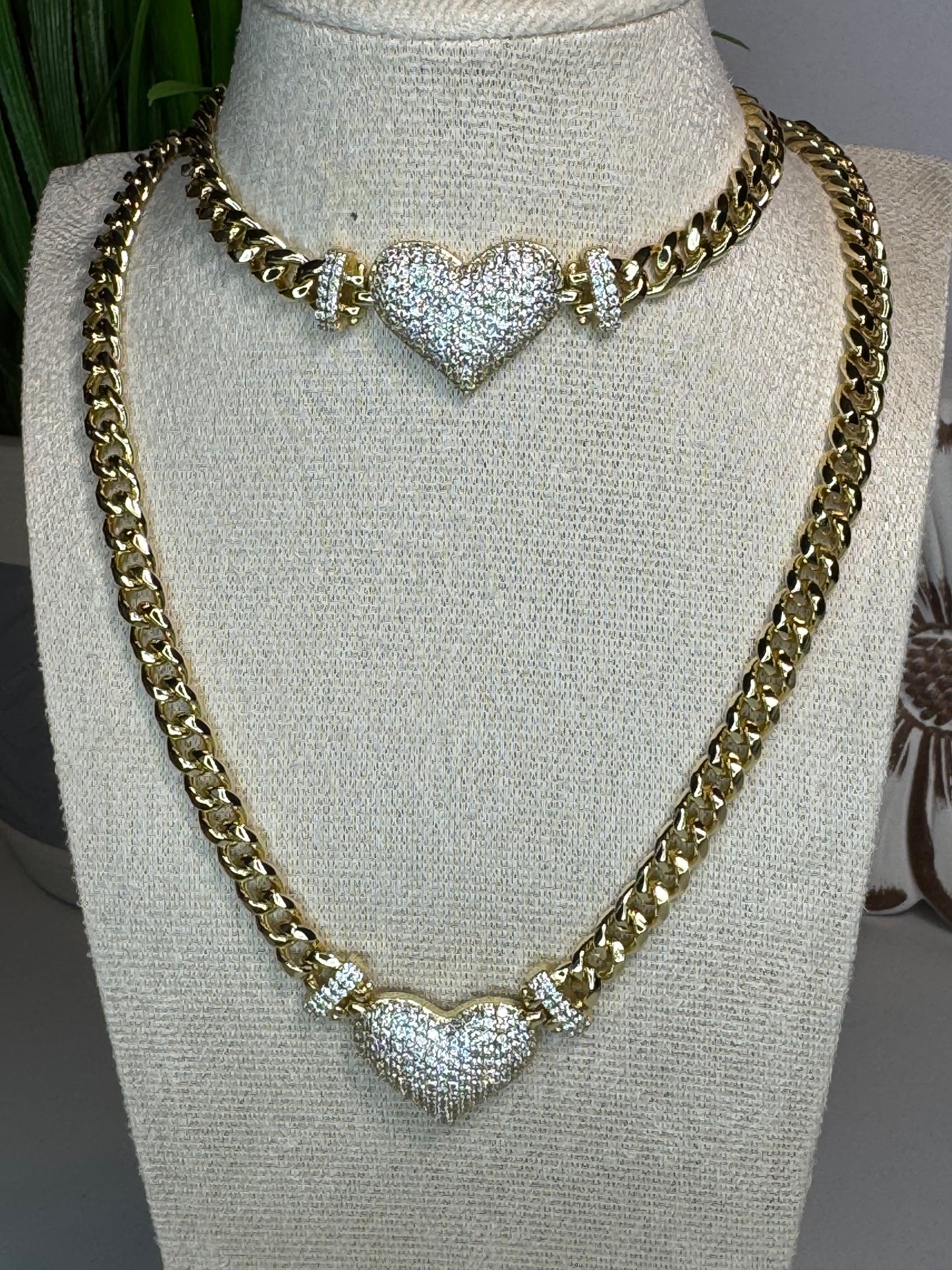 Heart Necklace Set
