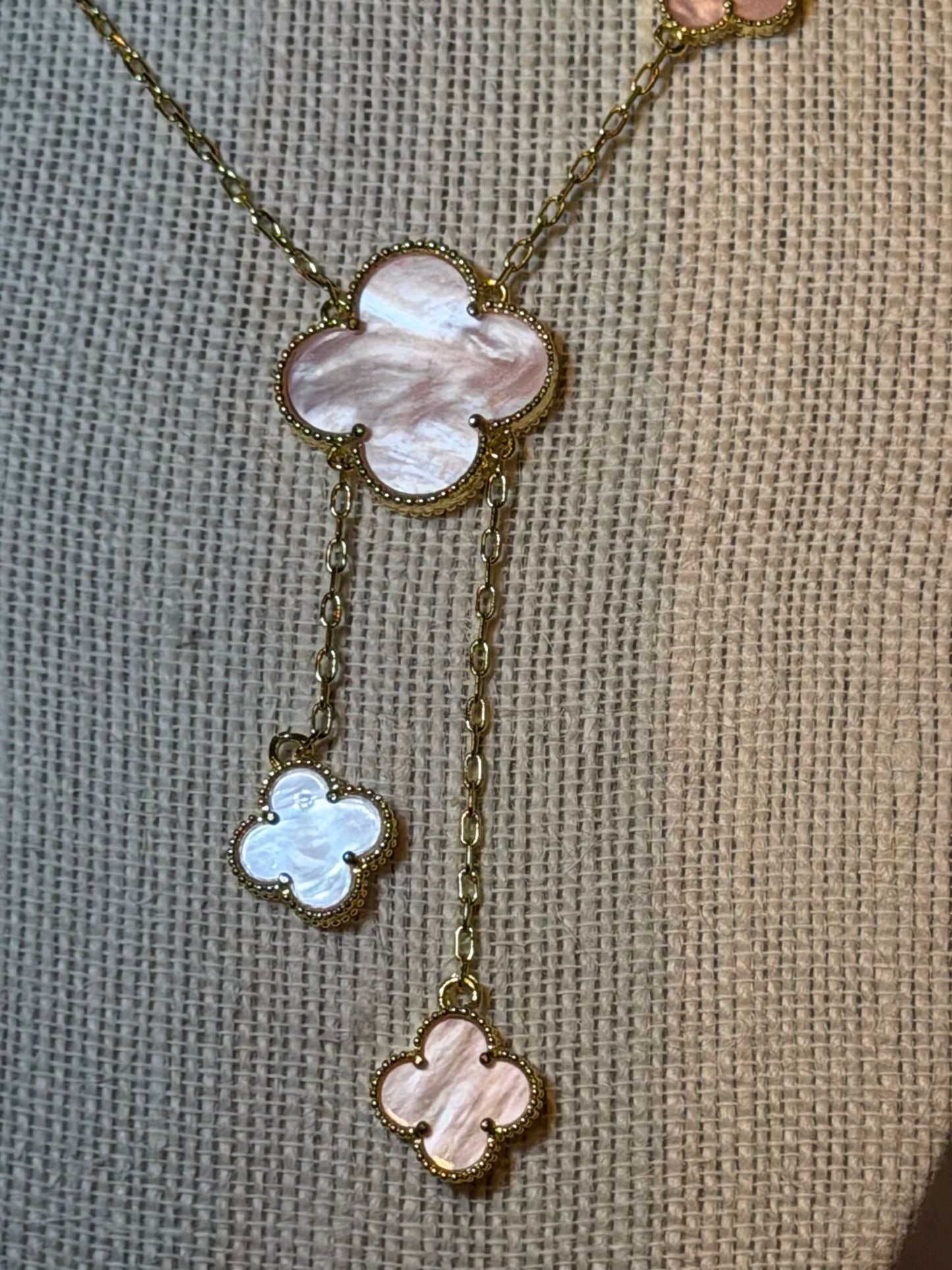 Pink Clover Elegant Jewelry Set