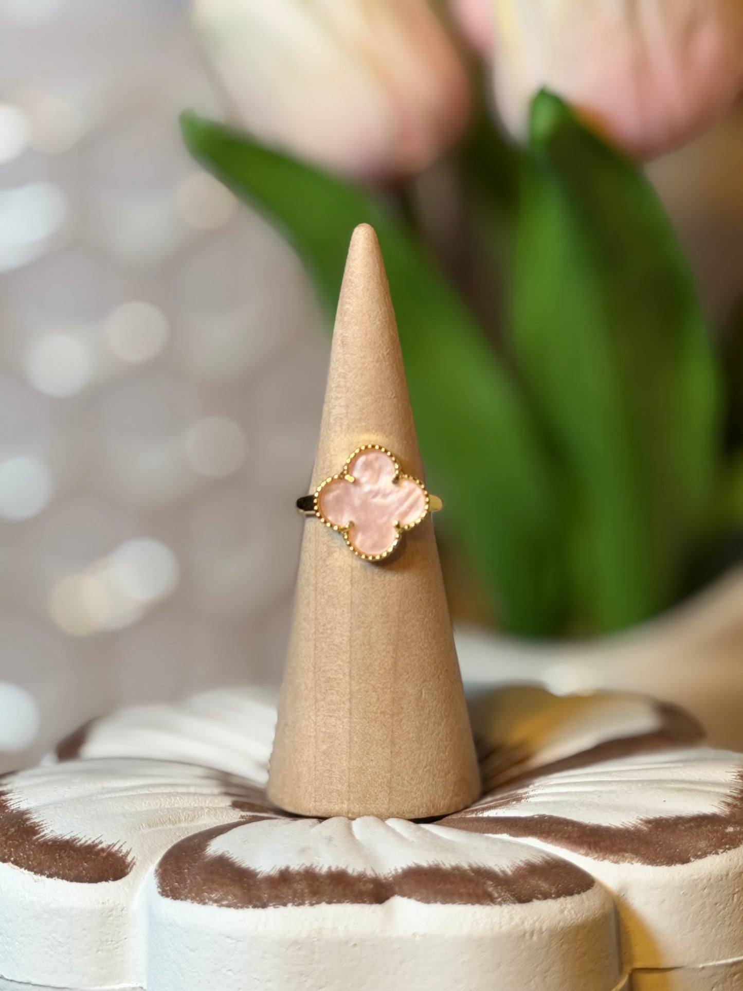 Pink Clover Elegant Jewelry Set